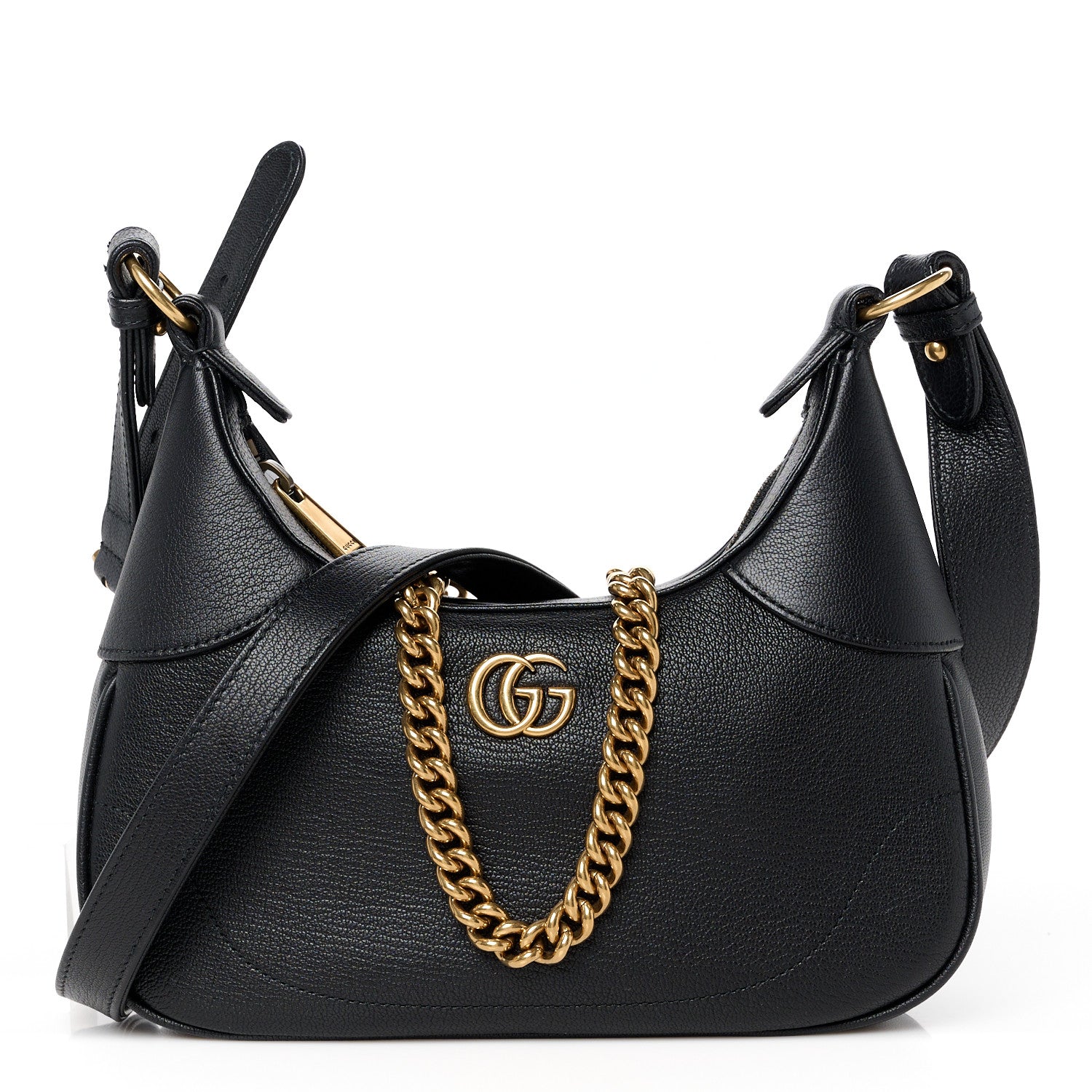Gucci Goatskin Small Aphrodite Shoulder Bag Black 1 of 12