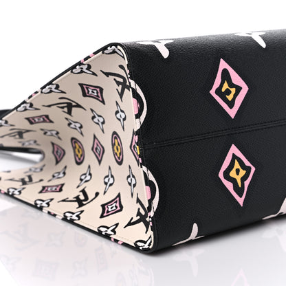 Louis Vuitton Monogram Giant Wild At Heart Onthego GM Black 7 of 8