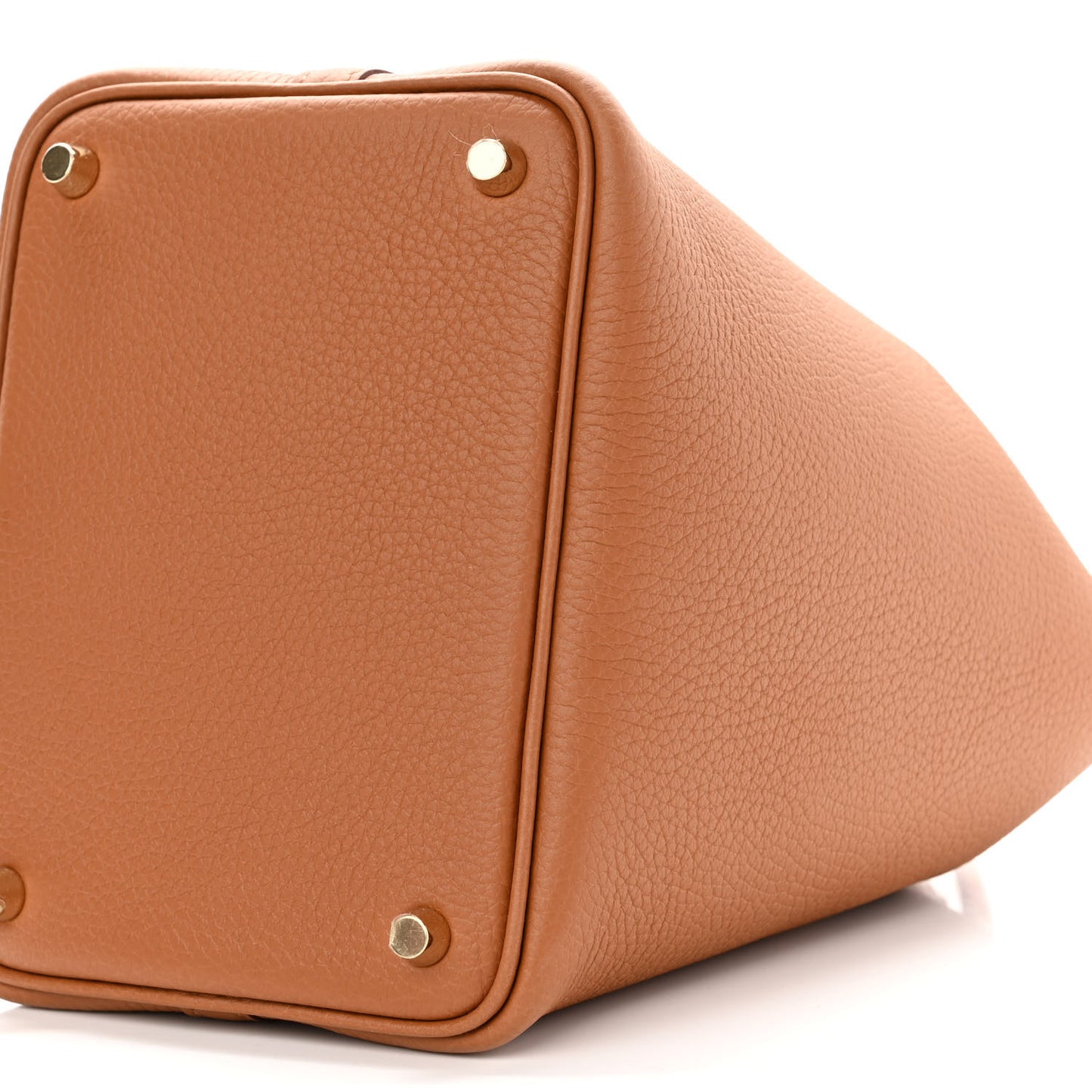 Taurillon Clemence Matte Alligator Picotin Lock Touch 18 PM Gold