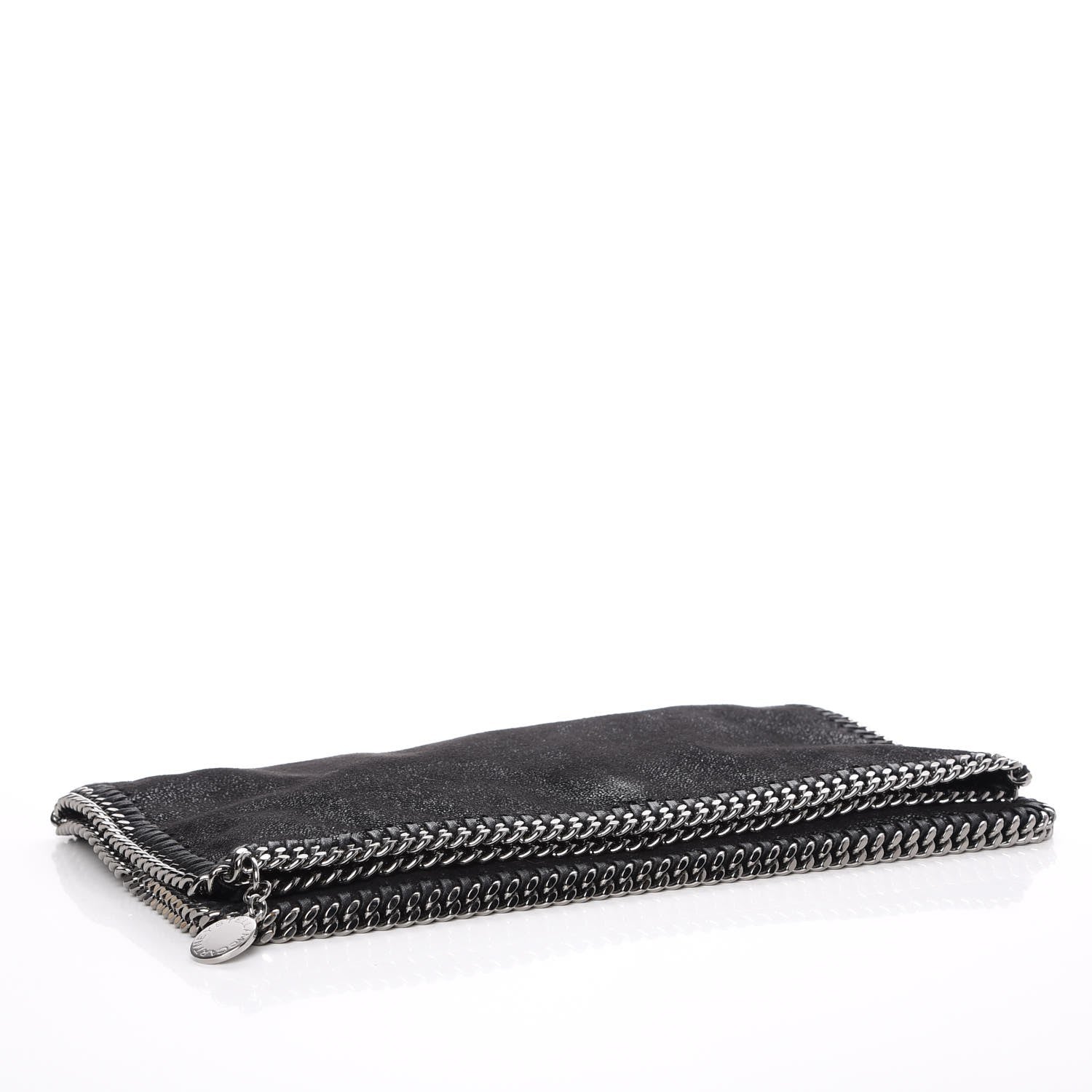 Stella McCartney Shaggy Deer Falabella Fold Over Clutch Black 4 of 7