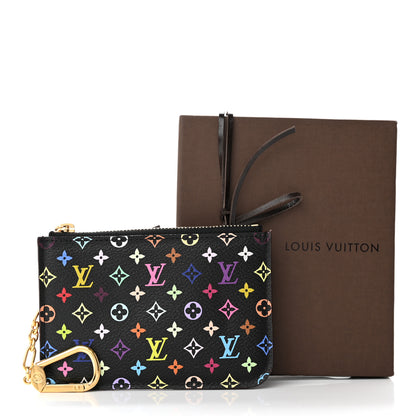 Louis Vuitton Monogram Multicolor Key Pouch Black Grenade 9 of 9