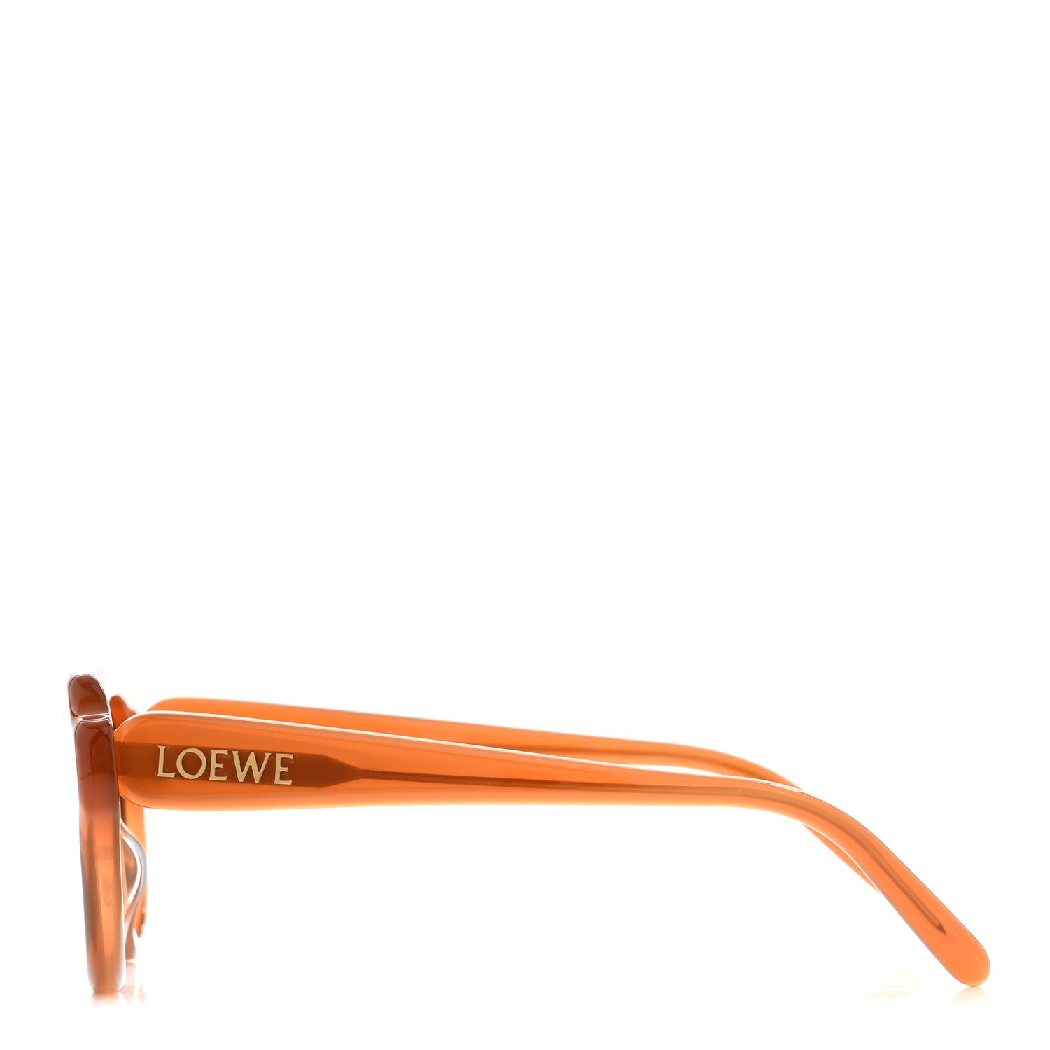Loewe Acetate Cat Eye Swan Slim Sunglasses LW40178I Caramel Solid Blue 3 of 8