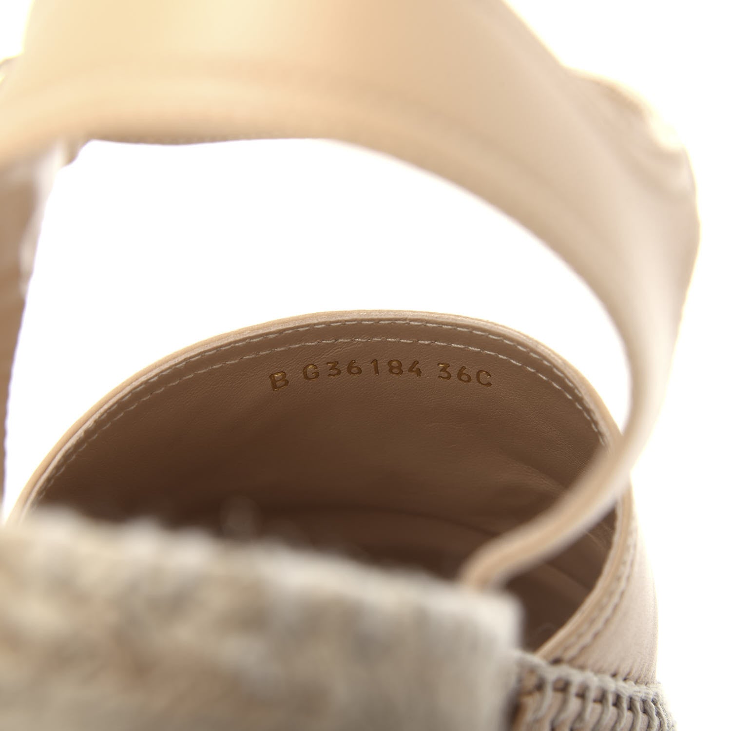 Chanel Lambskin CC Espadrilles 36 Beige Black 10 of 11