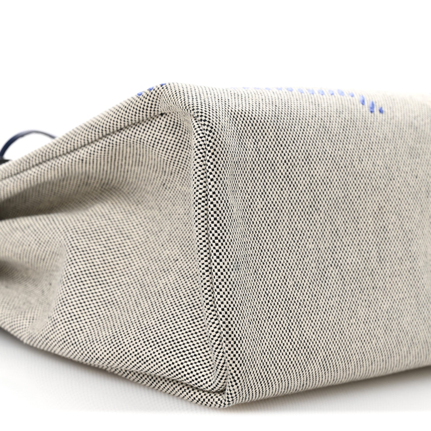 Hermes Vache Hunter Toile H Brides de Gala Herbag Zip Retourne 31 PM Bleu De France Ecru Black Bleu Saphir 10 of 12