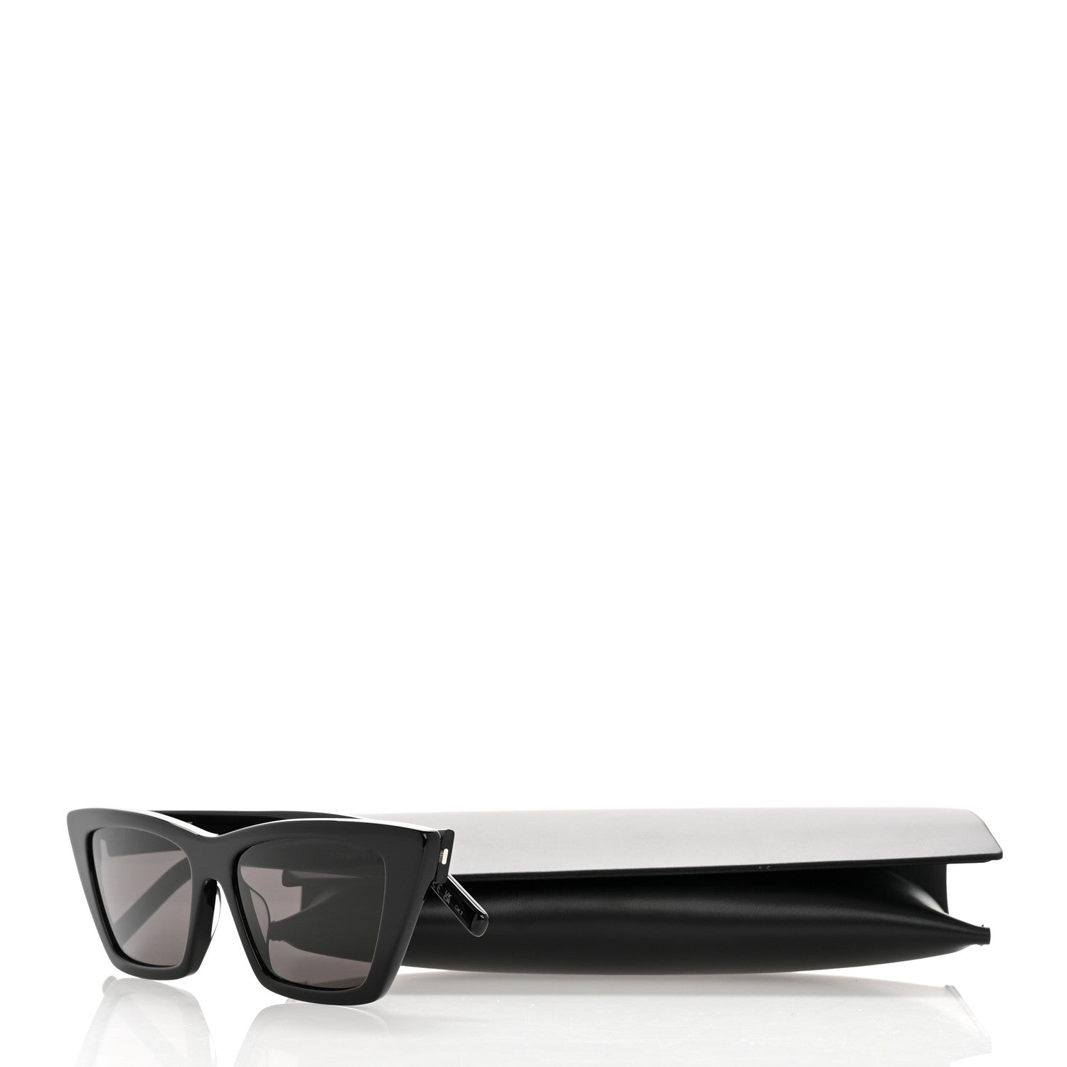 Saint Laurent Acetate Mica Cat Eye Sunglasses SL 276 Black 8 of 8