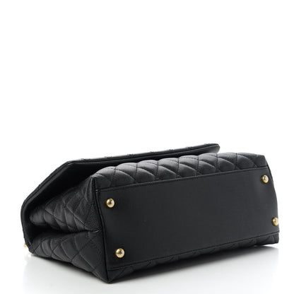 Chanel Caviar Quilted Small Coco Handle Flap Black 4 of 10
