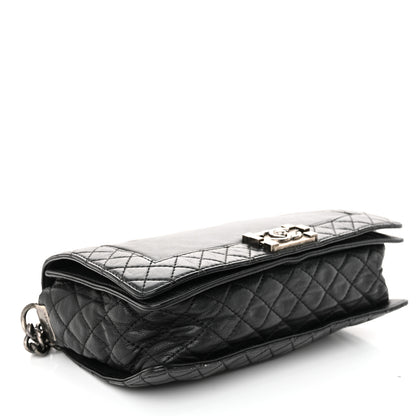 Chanel Calfskin New Medium Boy Reverso Flap Black 4 of 10