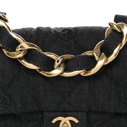 Chanel Denim Quilted Medium Funky Town Flap Black 8 of 11