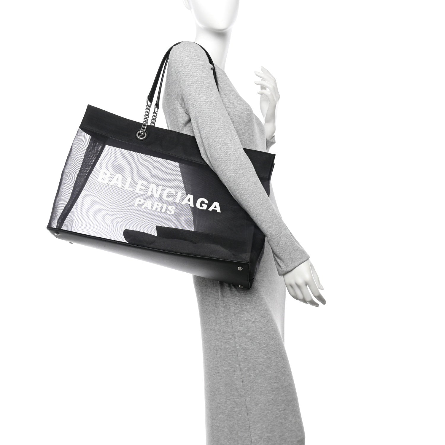 Balenciaga Mesh Large Duty Free Tote Black 2 of 14
