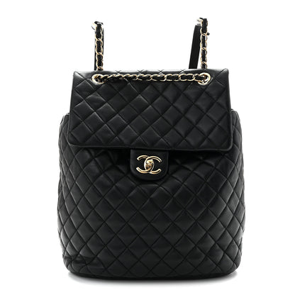 Chanel Lambskin Quilted Large Urban Spirit Backpack Black 1 of 10