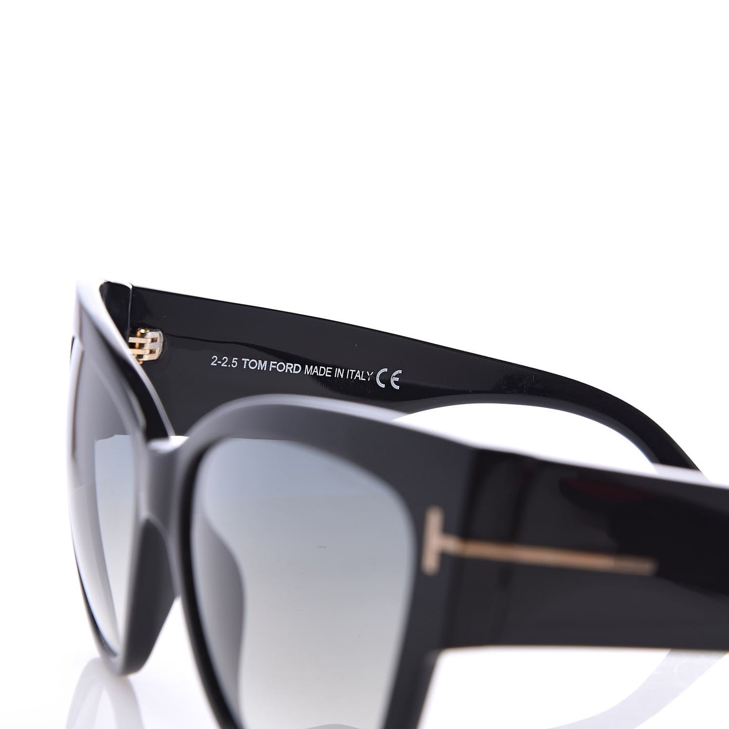Acetate Anoushka Cat Eye Sunglasses TF371 Black