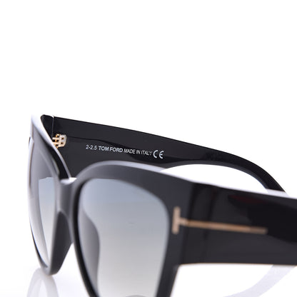 Tom Ford Acetate Anoushka Cat Eye Sunglasses TF371 Black 6 of 7