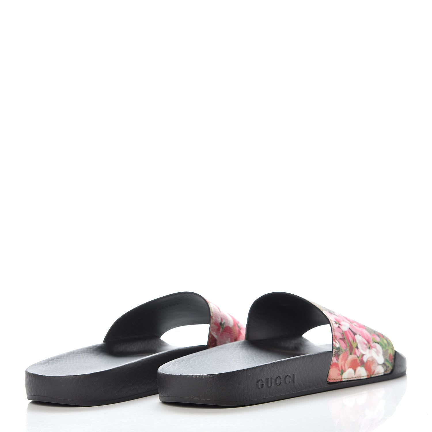 Gucci GG Supreme Monogram Blooms Slide Sandals 40 Beige Multicolor 4 of 8
