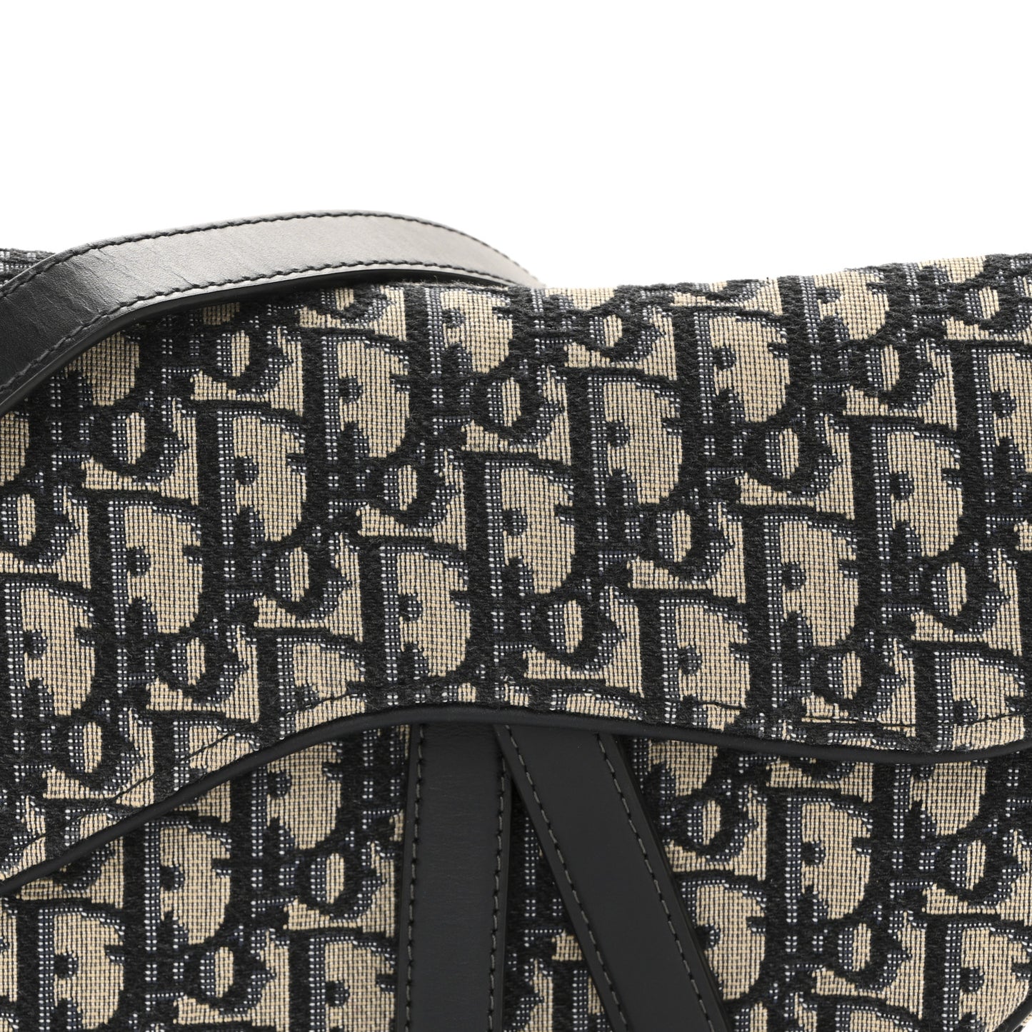 Oblique Saddle Bag With Strap Blue
