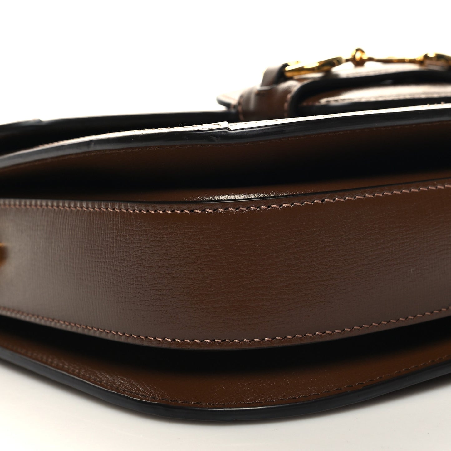 GG Supreme Monogram Horsebit 1955 Shoulder Bag Beige Brown Sugar