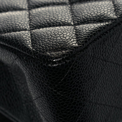 Chanel Caviar Quilted Medium Double Flap Black 11 of 14