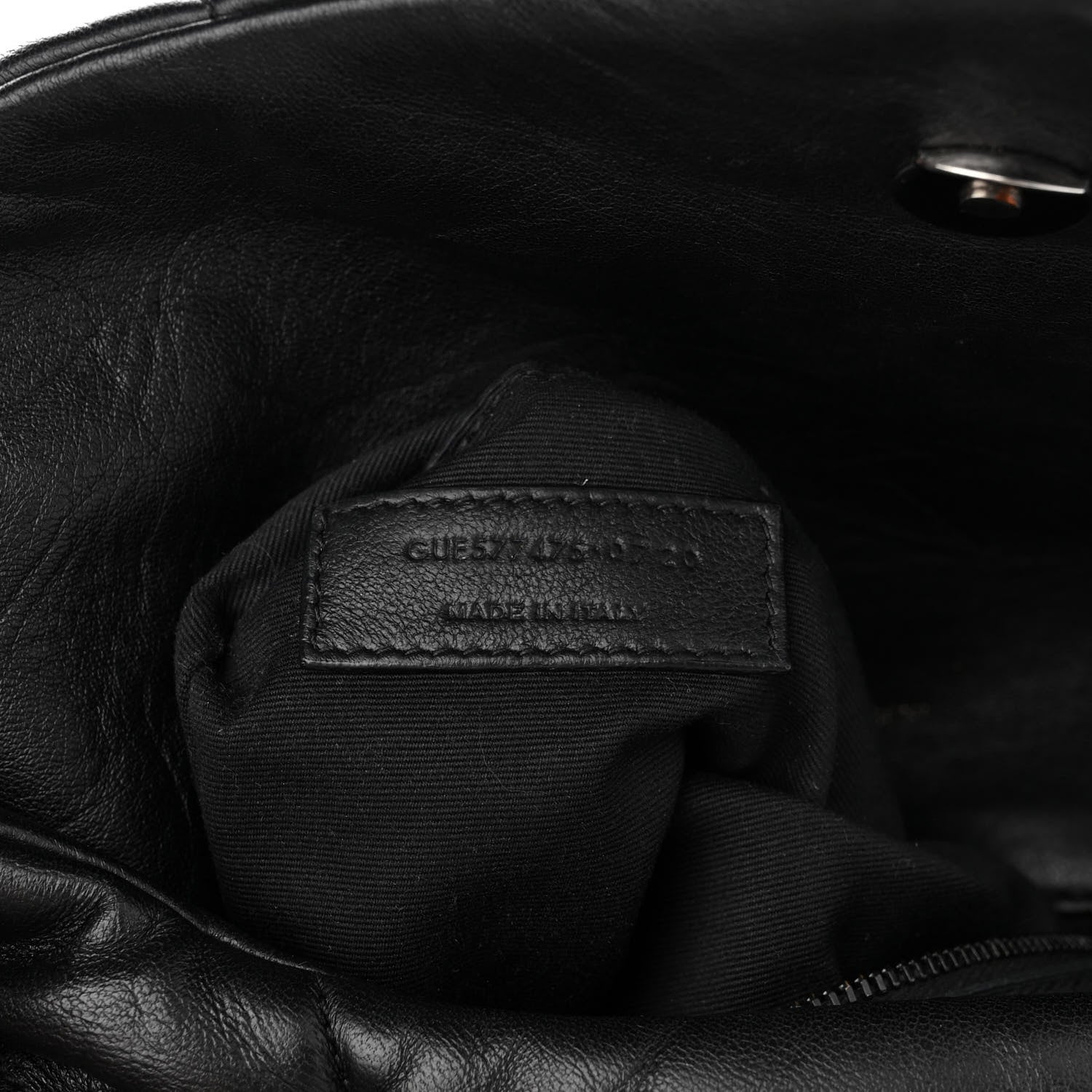 Saint Laurent Lambskin Quilted Monogram Monochrome Medium Loulou Puffer Chain Satchel Black 7 of 10