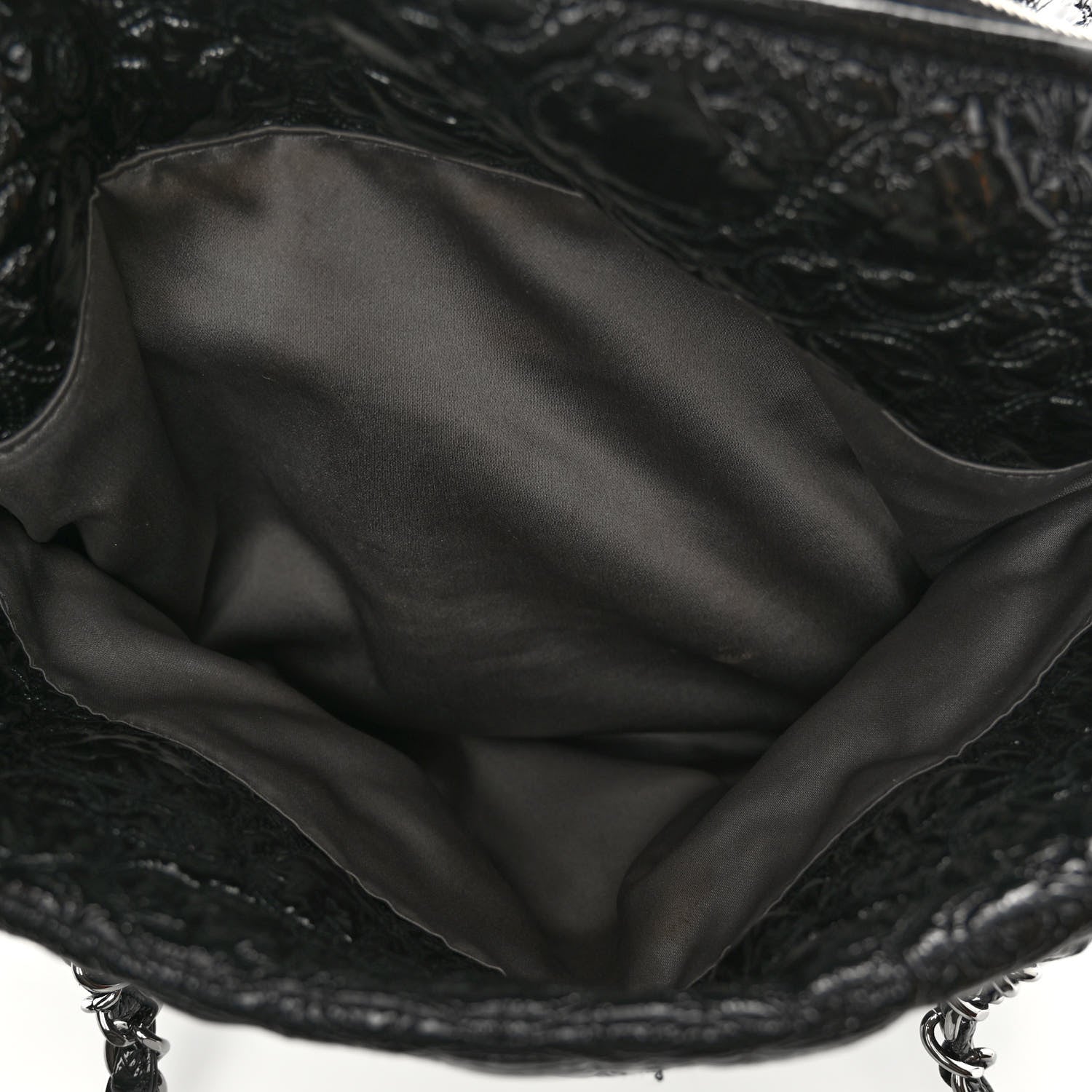 Chanel Vinyl Rock in Moscow Tote Black 6 of 12