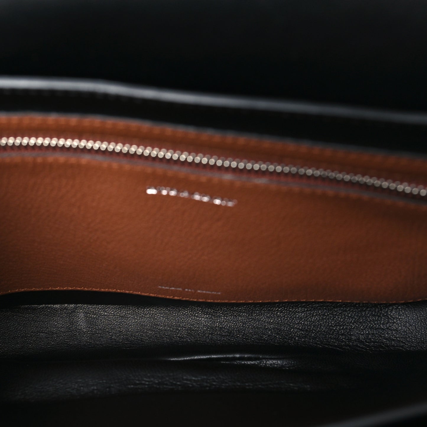 Goatskin Vintage Check Medium D-Ring Bag Tan Black