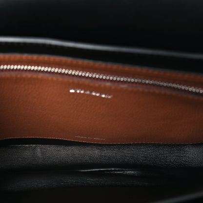 Burberry Goatskin Vintage Check Medium D-Ring Bag Tan Black 5 of 9