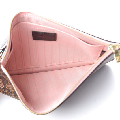 Louis Vuitton Damier Ebene Neverfull MM GM Pochette Rose Ballerine 5 of 8
