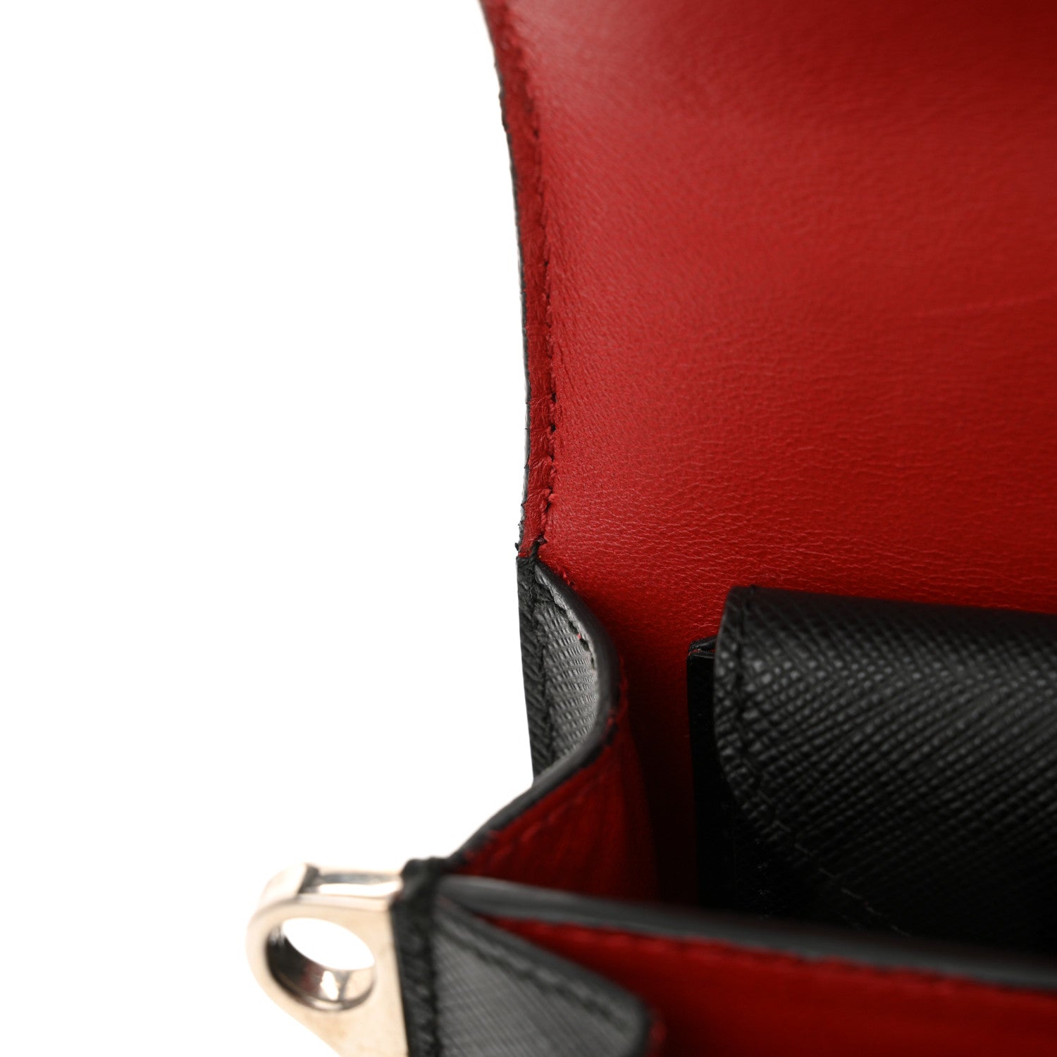 Prada Saffiano Lux Mini Sound Crossbody Black 11 of 12