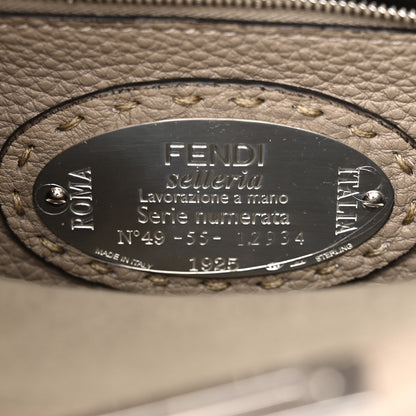 Fendi Cuoio Romano Snakeskin Selleria Mini Peekaboo Iconic Satchel Corda White 7 of 12