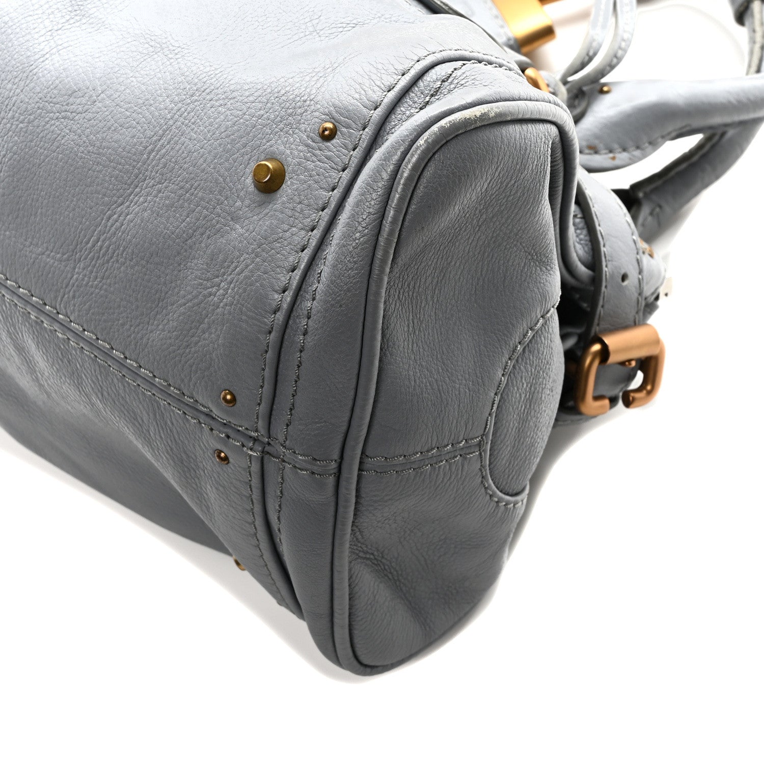 Chloe Calfskin Medium Paddington Satchel Gray 10 of 10
