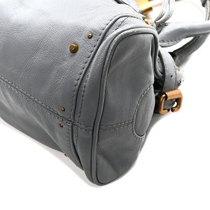 Chloe Calfskin Medium Paddington Satchel Gray 10 of 10