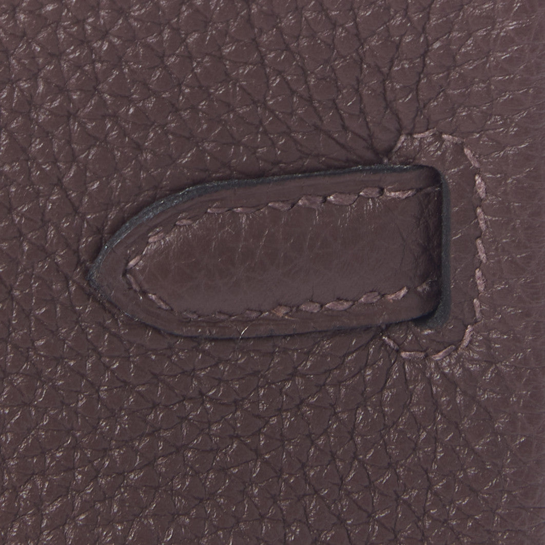 Hermes Togo Birkin 25 Chocolate 10 of 33