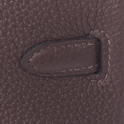 Hermes Togo Birkin 25 Chocolate 10 of 33