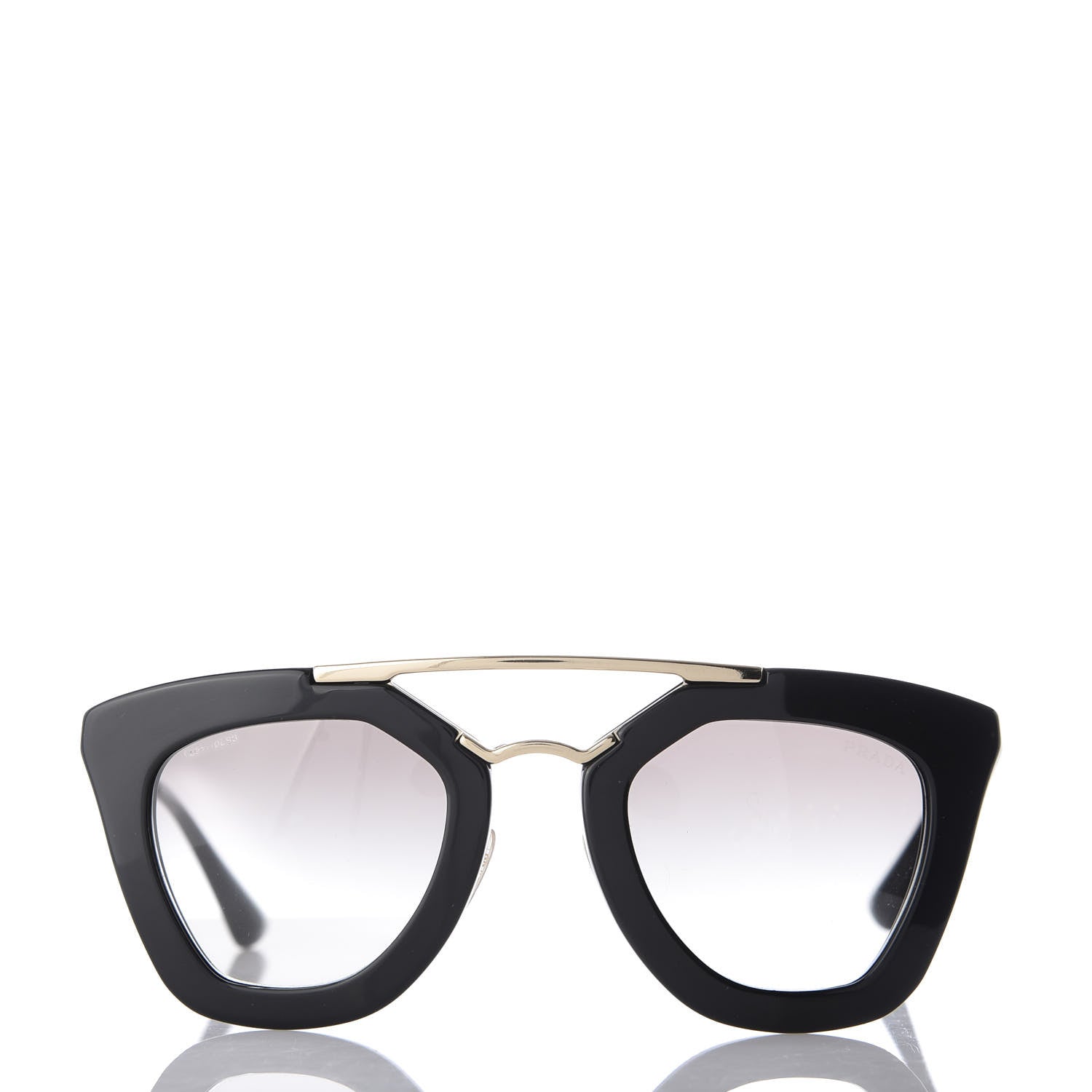 Prada Acetate Cinema Sunglasses SPR 09Q Black 2 of 6