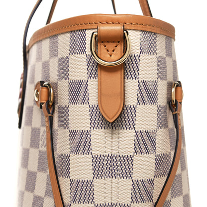 Louis Vuitton Damier Azur Braided Neverfull MM Orange 13 of 14