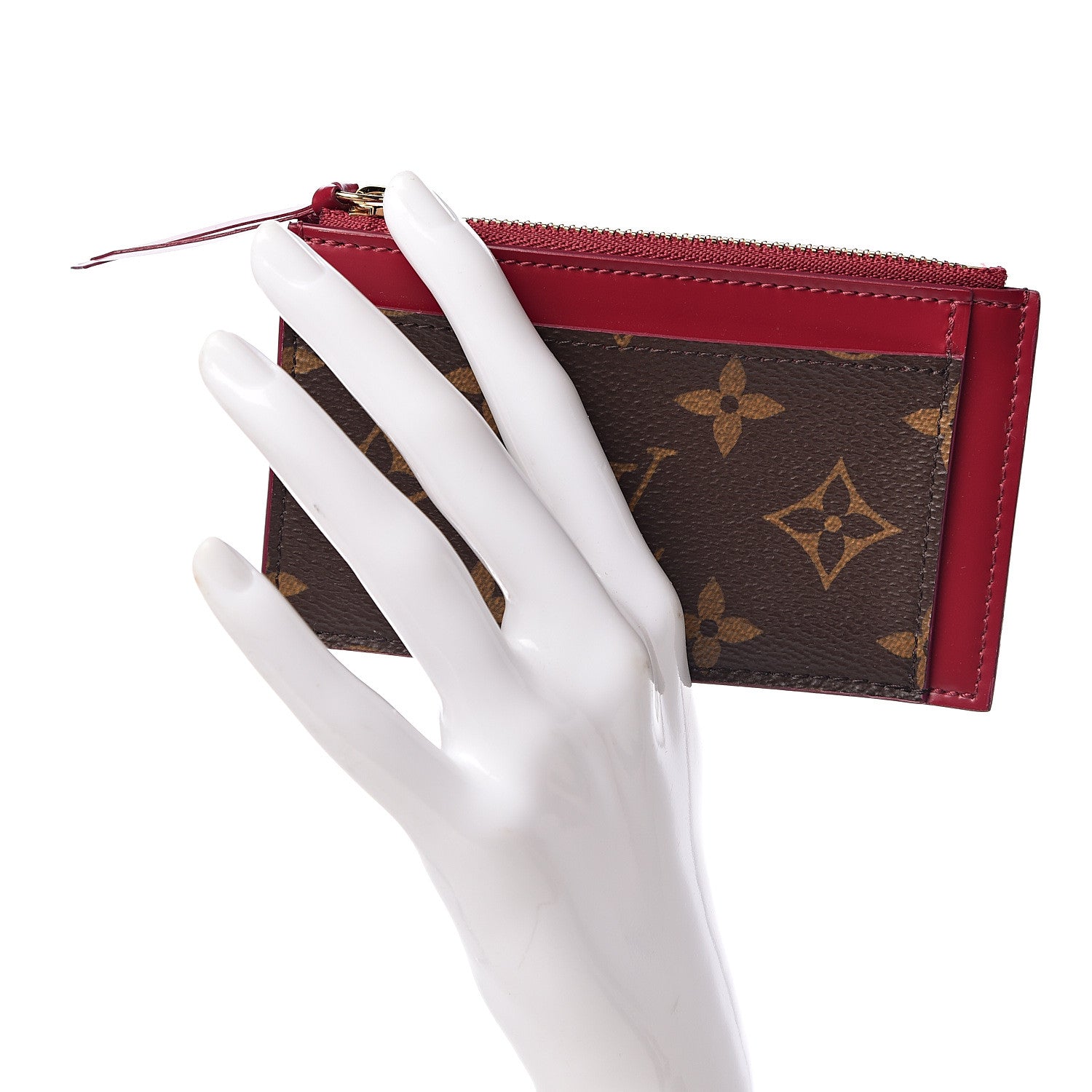 Louis Vuitton Monogram Zipped Card Holder Fuchsia 2 of 7