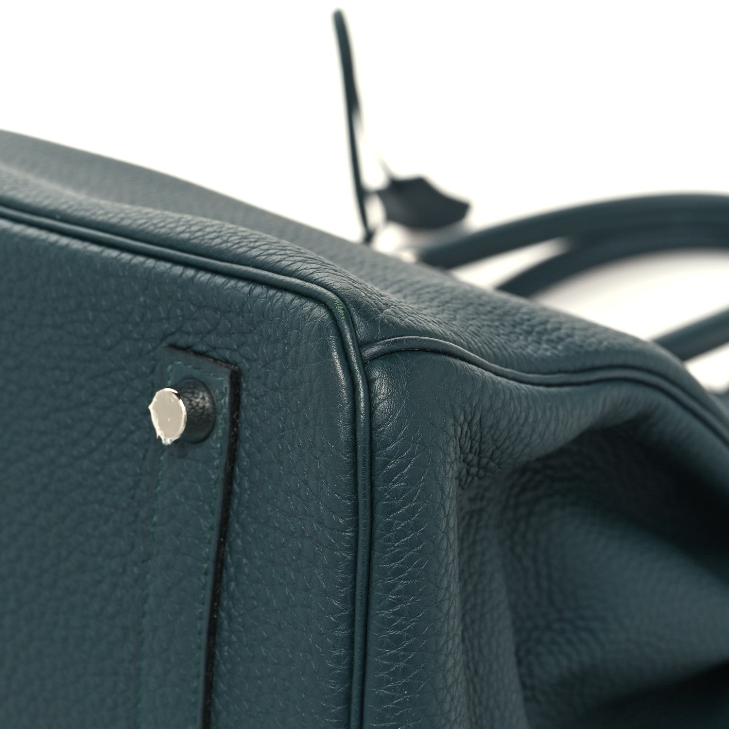 Hermes Togo Swift Officier Birkin 35 Vert Cypress Bleu Zellige 10 of 15