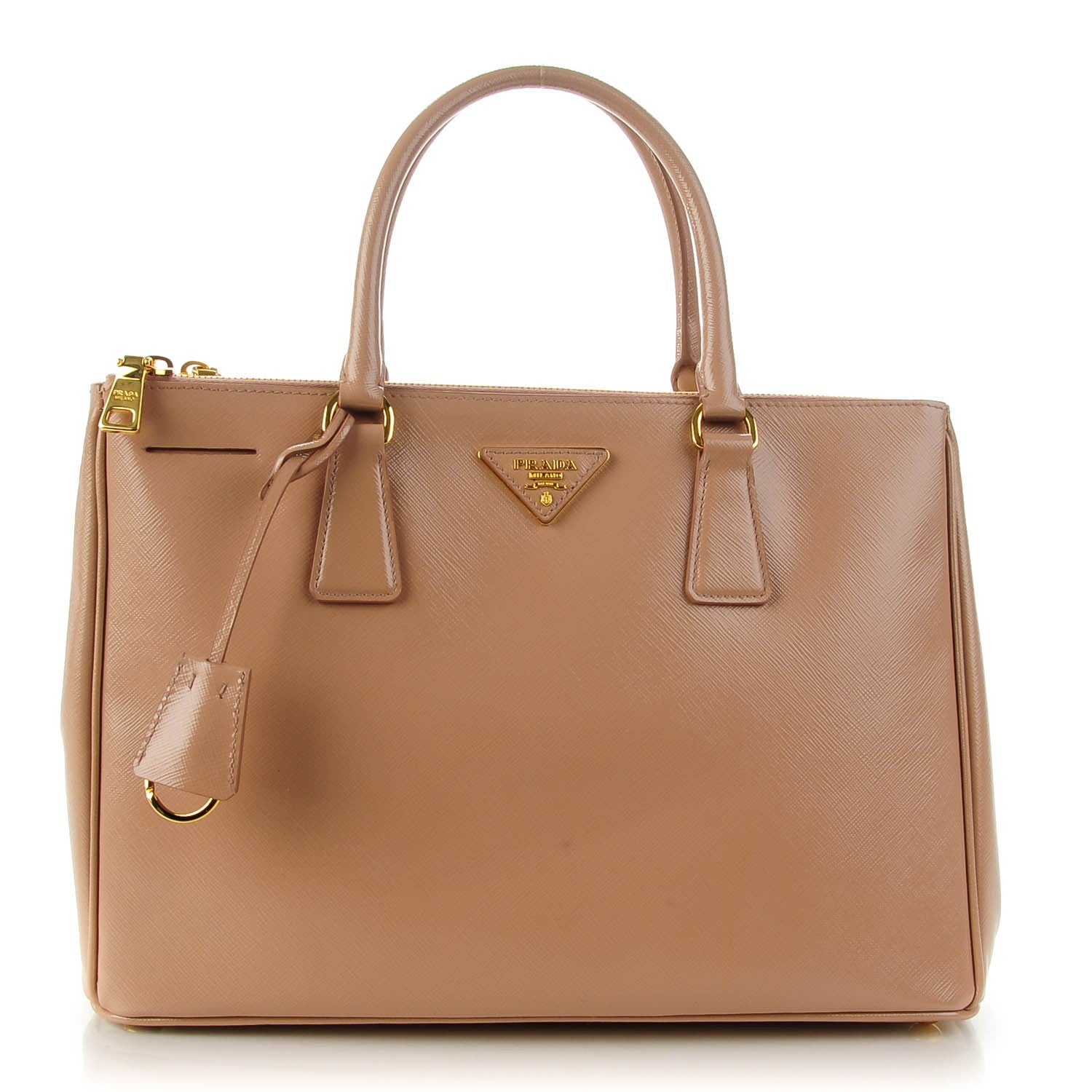 Prada Saffiano Vernice Medium Galleria Double Zip Tote Cammeo 1 of 9