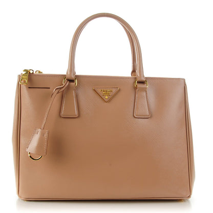 Prada Saffiano Vernice Medium Galleria Double Zip Tote Cammeo 1 of 9