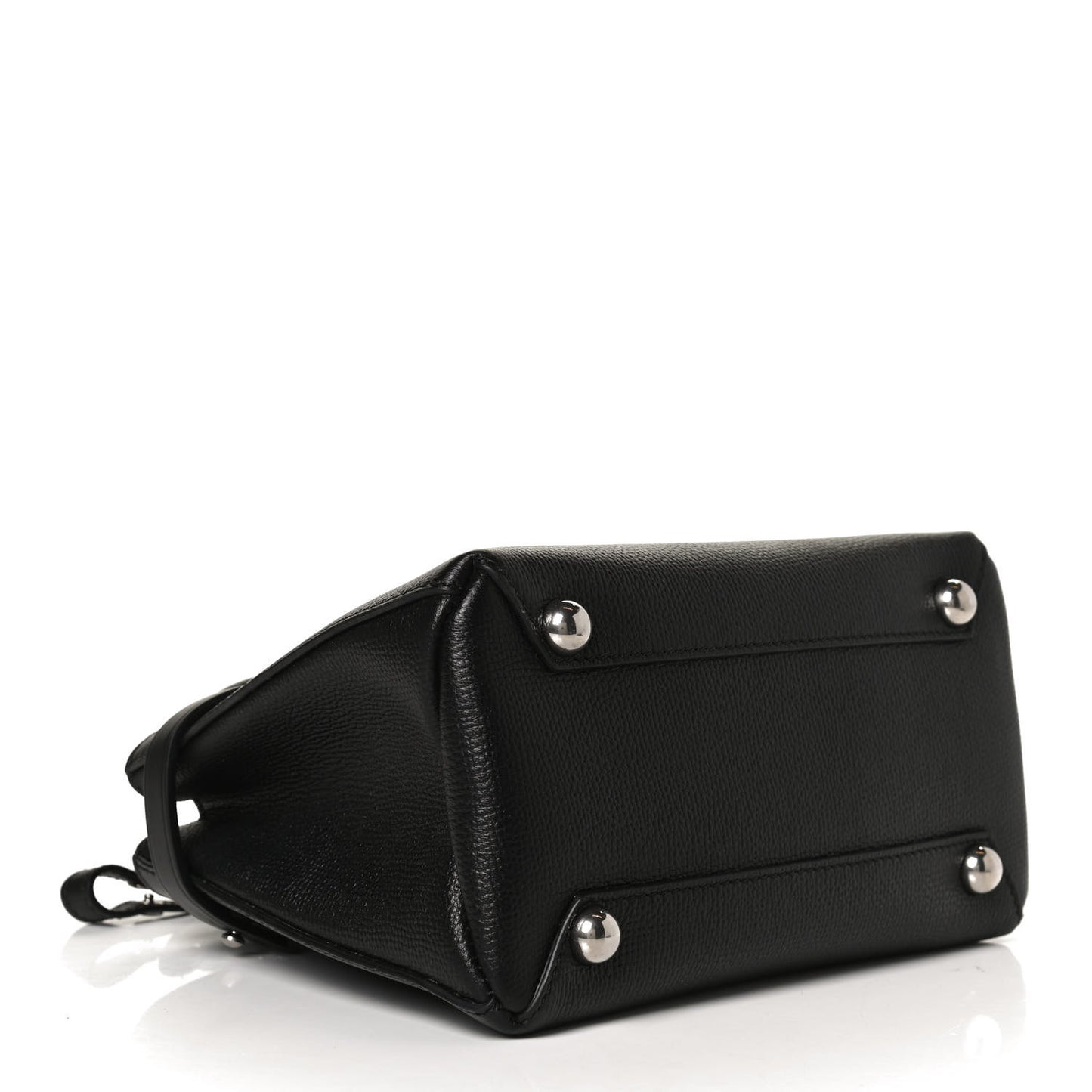 Grainy Calfskin House Check Baby Banner Tote Black
