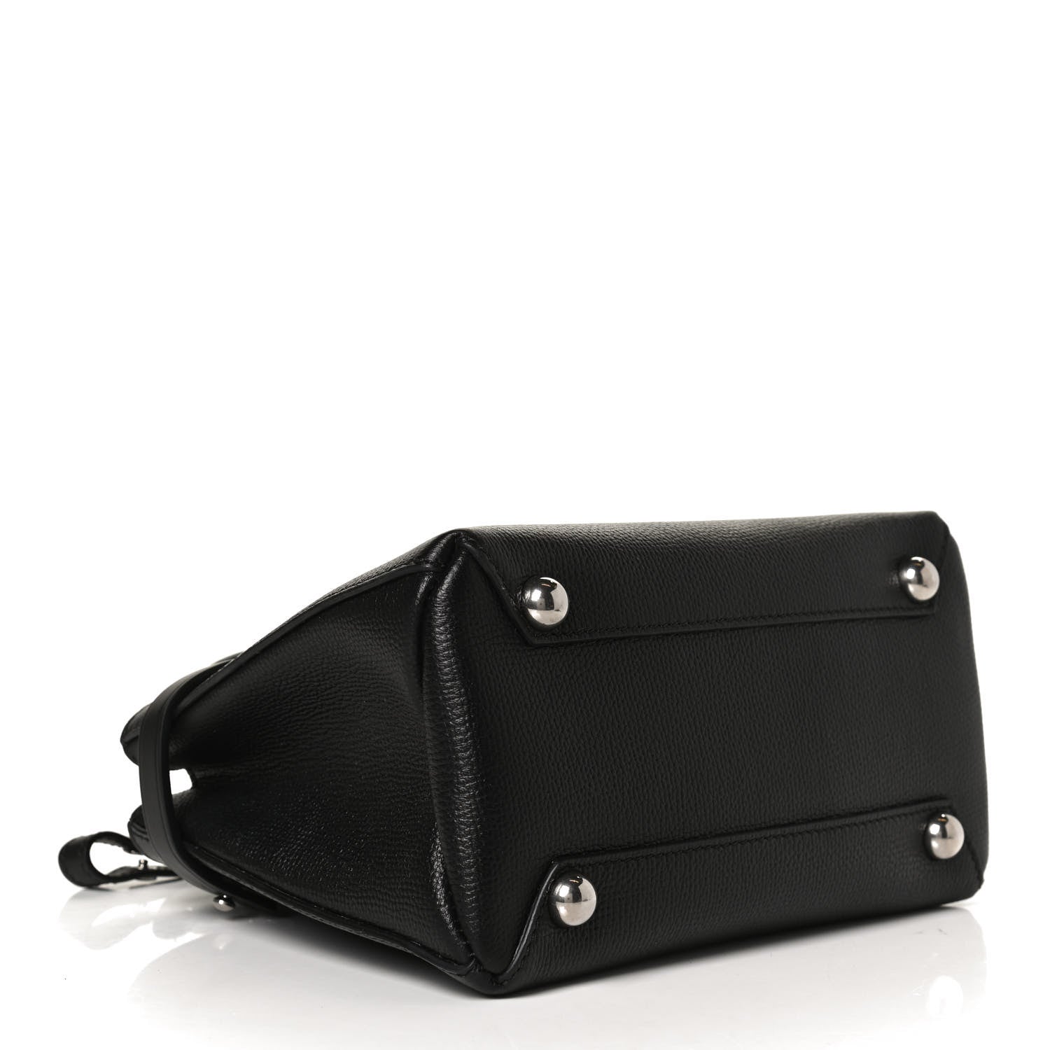 Burberry Grainy Calfskin House Check Baby Banner Tote Black 4 of 11