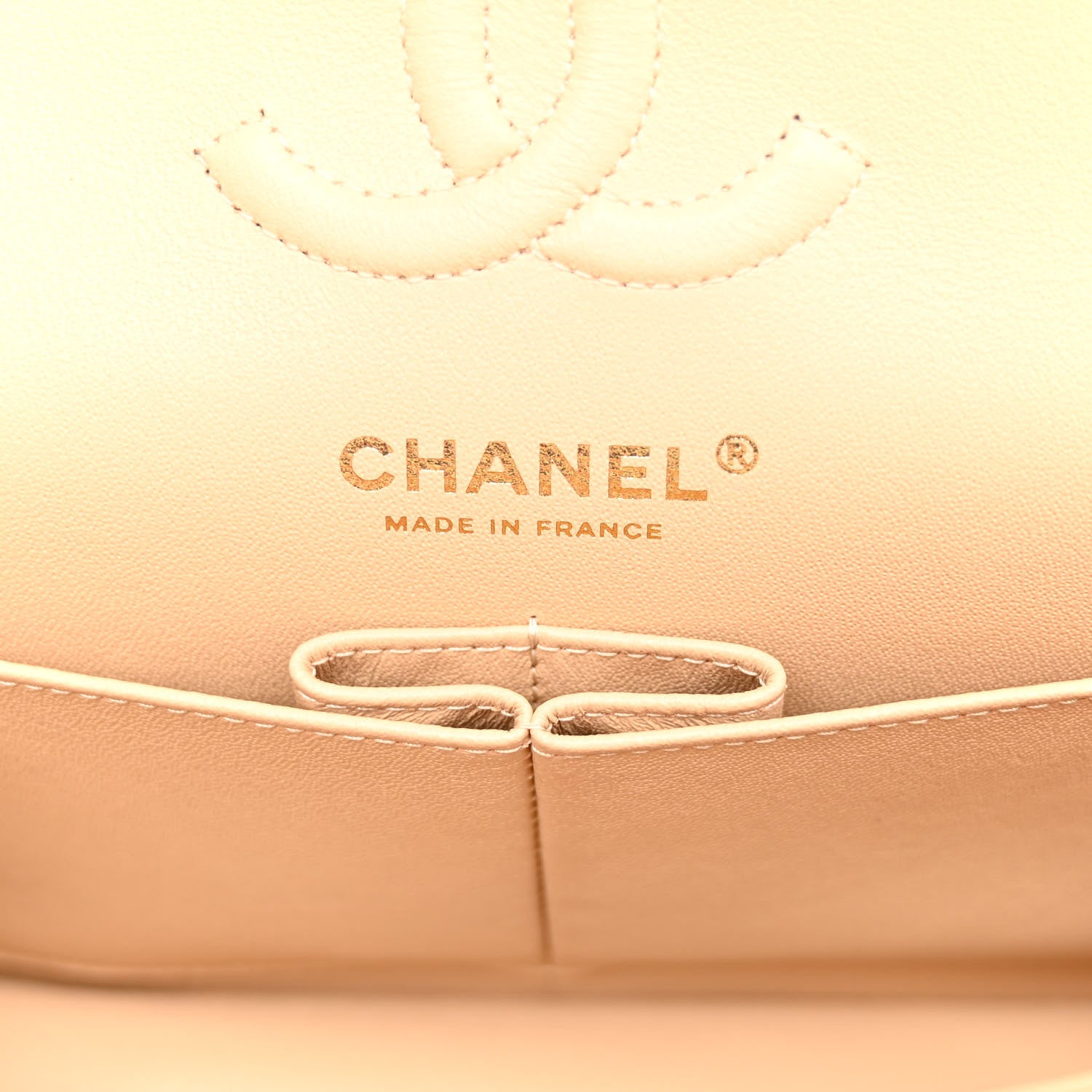 Chanel Caviar Quilted Small Double Flap Beige 6 of 10