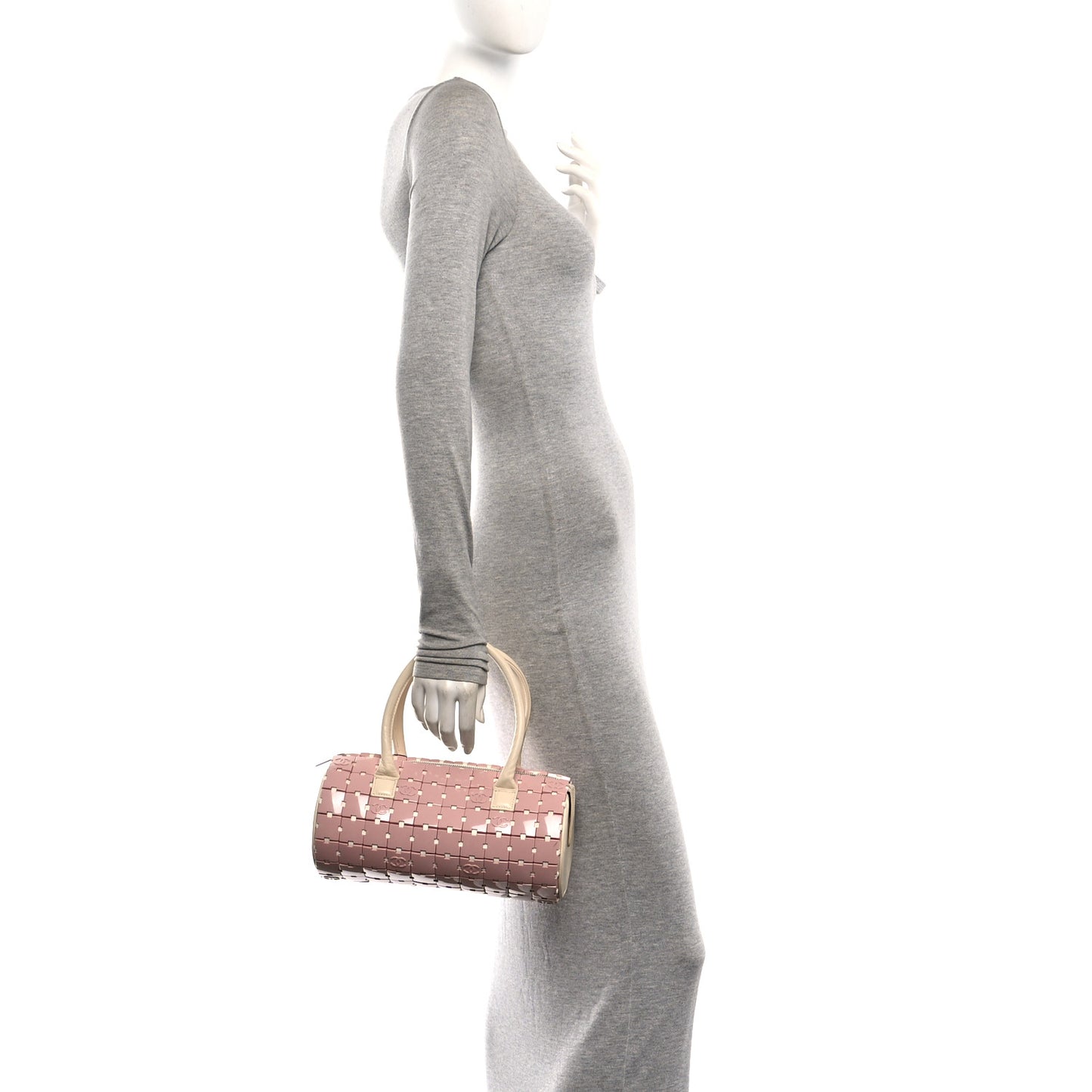 Lambskin Resin Tile Bowler Pink