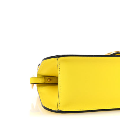 Valentino Garavani Calfskin Vlogo Loco Shoulder Bag Bright Lemon 8 of 9