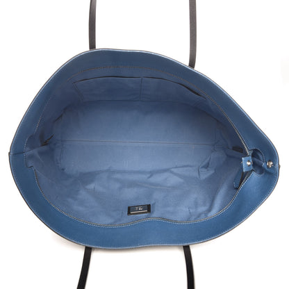Fendi Vitello Elite Cuoio Monster Buggies Medium Roll Tote Black Multicolor Blue Cobalto 5 of 11