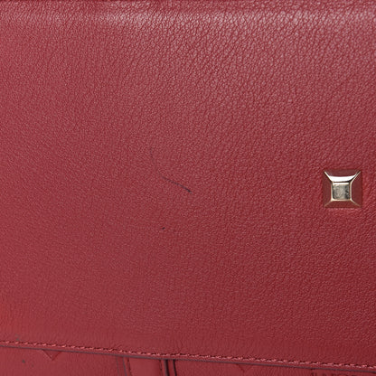 MCM Calfskin Ottomar Monogram Boston Bag Red 12 of 12
