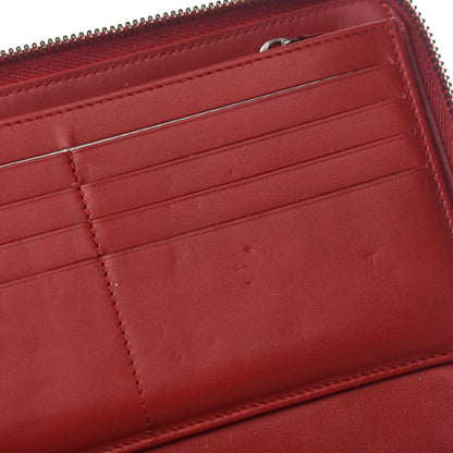 Chanel Caviar Quilted Large Zip Around Organizer Wallet Red 8 of 9