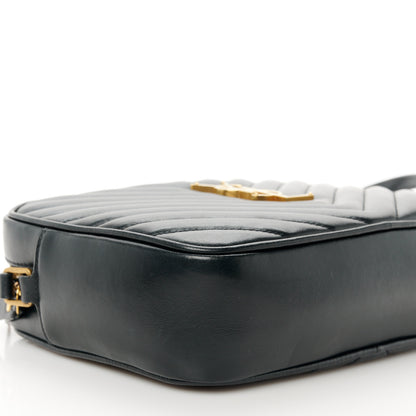 Saint Laurent Calfskin Matelasse Monogram Lou Camera Bag Black 9 of 11