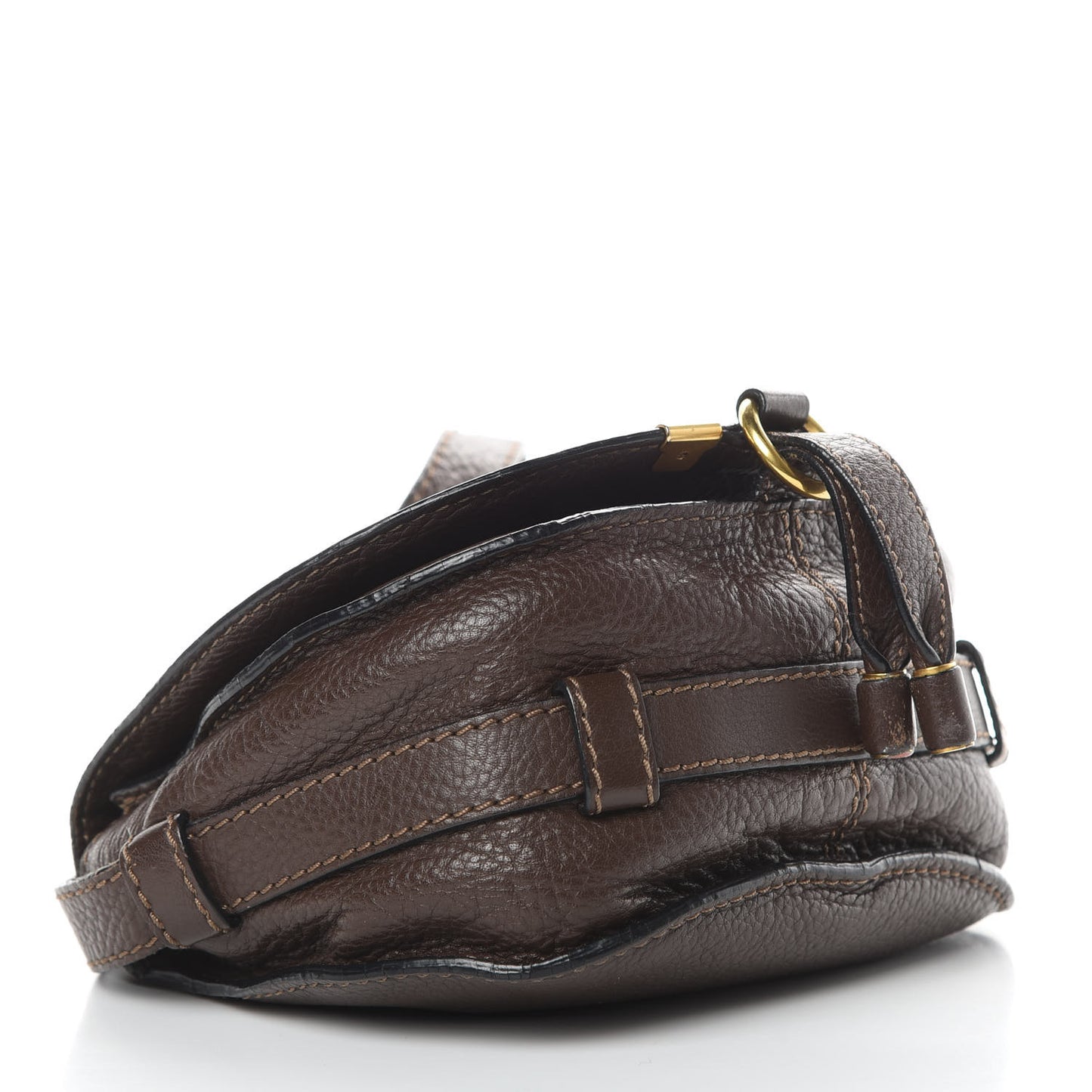 Calfskin Mini Marcie Round Crossbody Bag Truffle