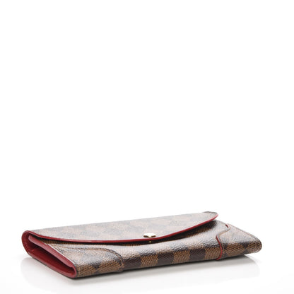 Louis Vuitton Damier Ebene Caissa Wallet Cherry 4 of 8