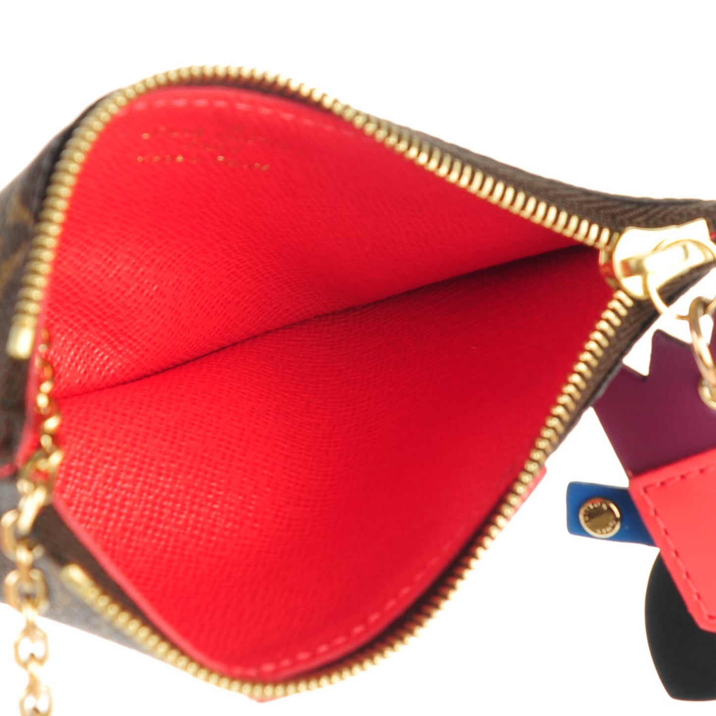 Monogram Totem Key Pouch Flamingo