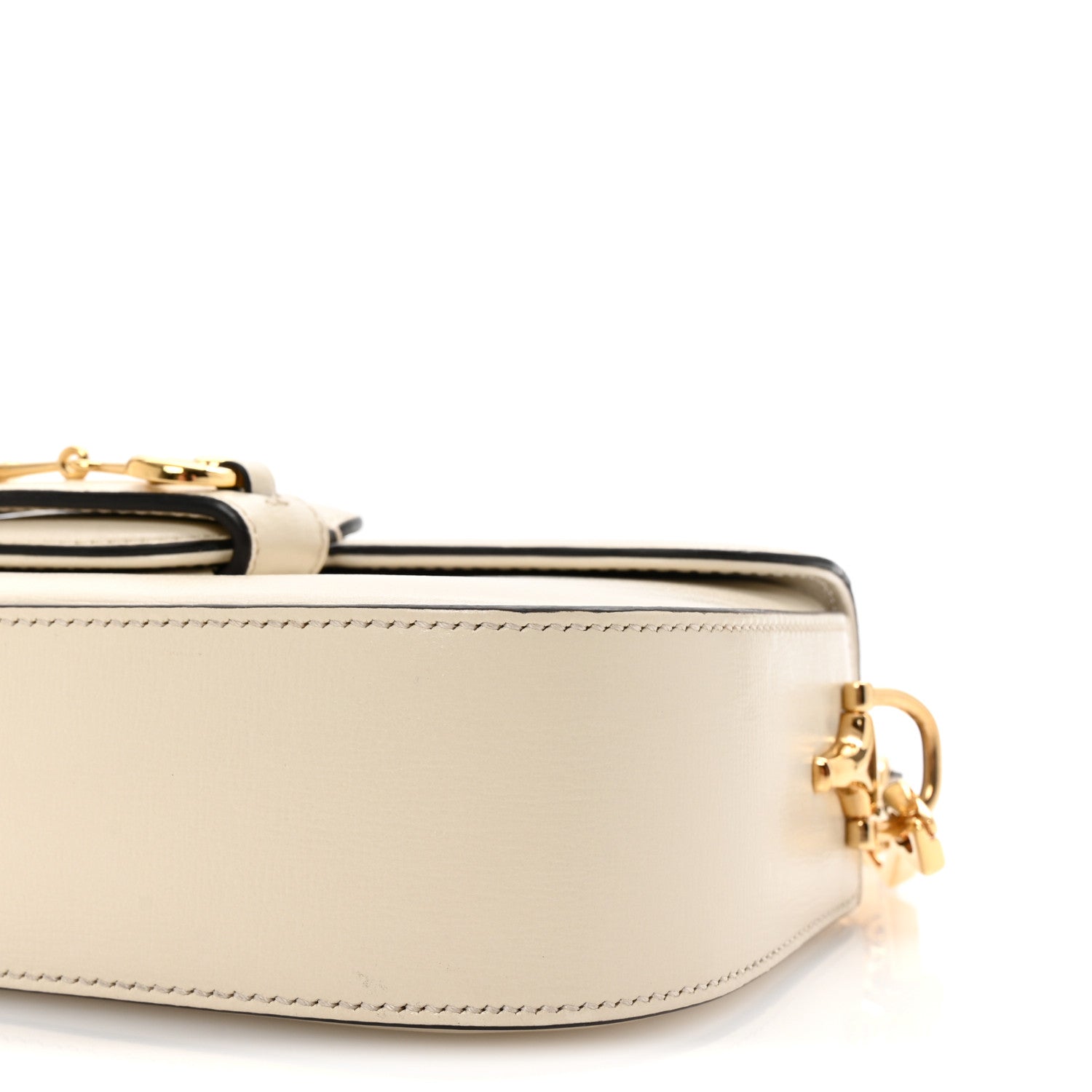 Gucci Azalea Calfskin Small Horsebit 1955 Chain Shoulder Bag Mystic White 10 of 10